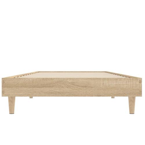 Sengeramme 75x190 cm uden madras konstrueret træ sonoma-eg