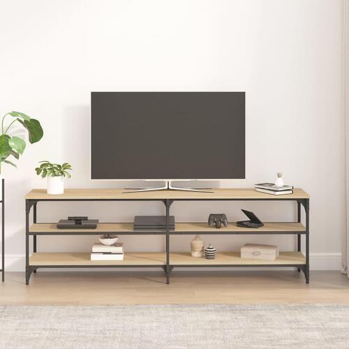 Tv-bord 160x30x50 cm konstrueret træ sonoma-eg