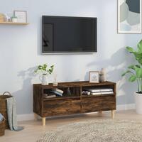 Tv-bord 100x34,5x44,5 cm konstrueret træ røget egetræsfarve