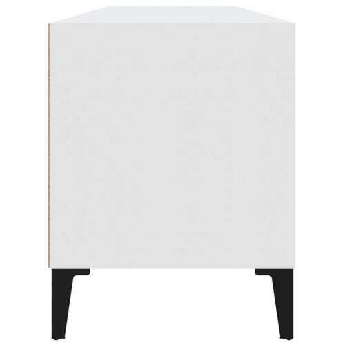 Tv-bord 100x34,5x44,5 cm konstrueret træ hvid
