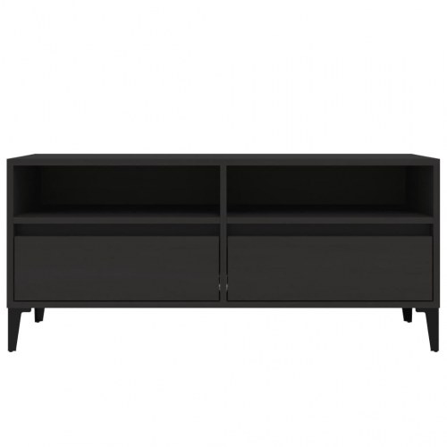 Tv-bord 100x34,5x44,5 cm konstrueret træ sort
