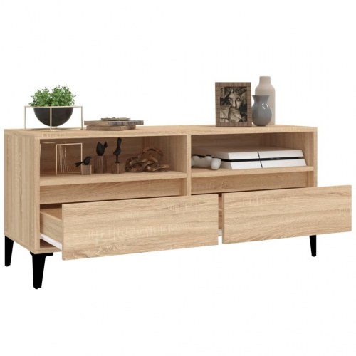 TV-bord 100 x 34,5 x 44,5 cm - sonoma-eg