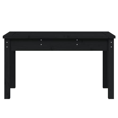 Havebænk 80x44x45 cm massivt fyrretræ sort
