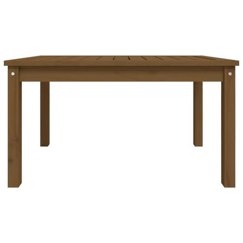 Havebord 82,5x50,5x45 cm massivt fyrretræ gyldenbrun