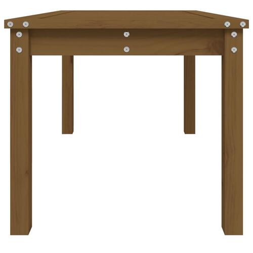 Havebord 82,5x50,5x45 cm massivt fyrretræ gyldenbrun