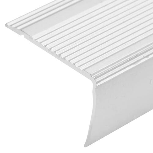 15 stk. trappelister L-facon 100 cm aluminium sølvfarvet