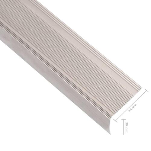 5 stk. trappelister L-facon 100 cm aluminium champagnefarvet