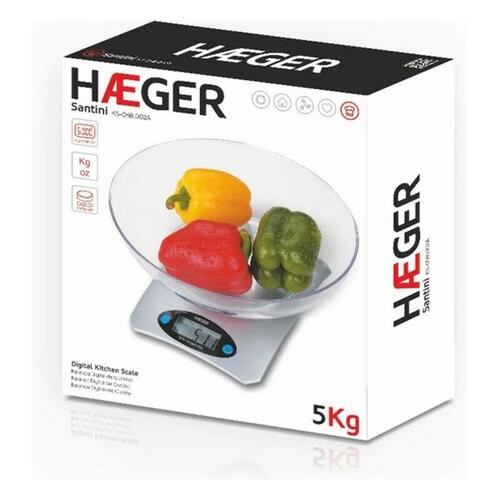 køkkenvægt Haeger KS-05B.002B 5 kg Sort