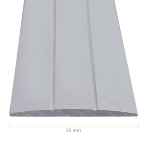 5 stk. gulvlister 134 cm aluminium sølvfarvet