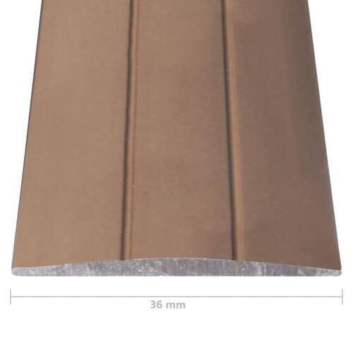 5 stk. gulvlister 90 cm aluminium brun