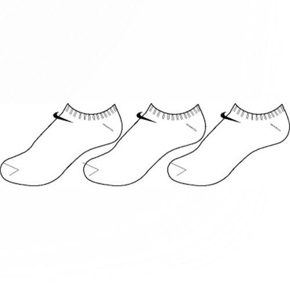 Sport ankelstrømper Nike SX2554 101 Hvid/Sort 42-46