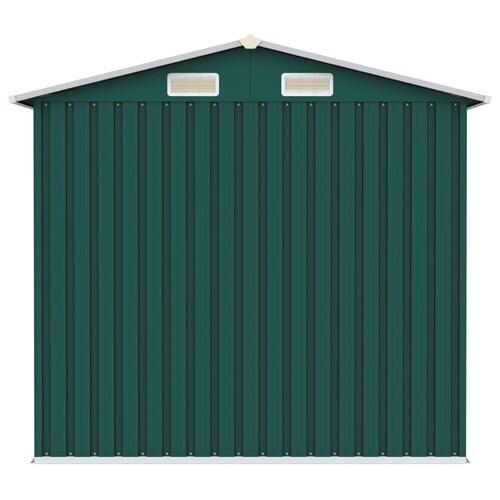 Haveskur 205x129x183 cm galvaniseret stål grøn