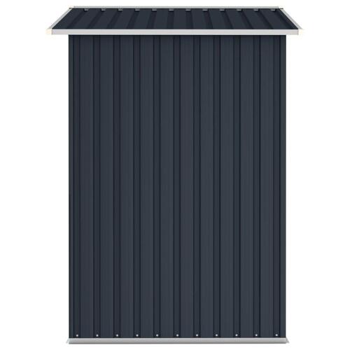 Haveskur 205x129x183 cm galvaniseret stål antracitgrå