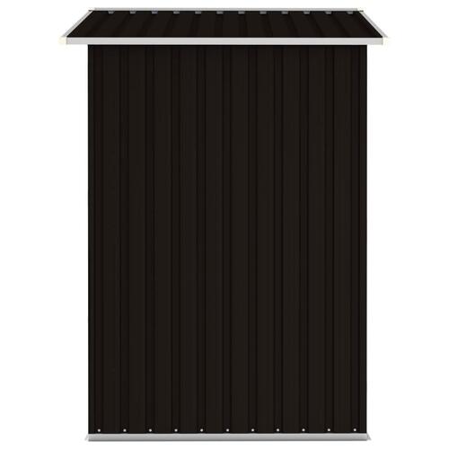 Haveskur 205x129x183 cm galvaniseret stål brun