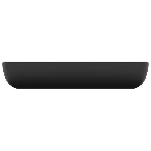Luksuriøs håndvask 71x38 cm rektangulær keramik mat sort