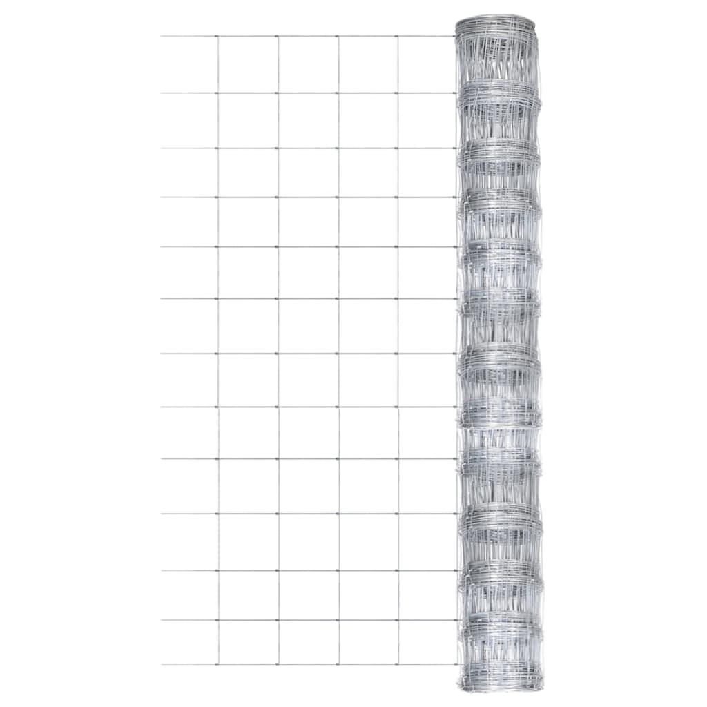 Havehegn 50x1,25 m galvaniseret stål sølvfarvet
