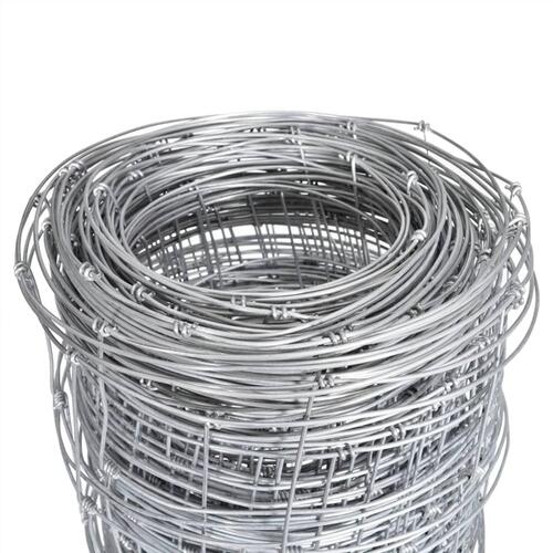 Havehegn 50x1,5 m galvaniseret stål sølvfarvet