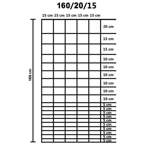 Havehegn 50x1,6 m galvaniseret stål sølvfarvet