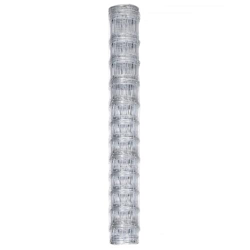 Havehegn 50x12,5 m galvaniseret stål sølvfarvet