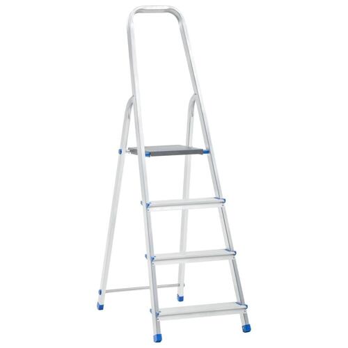 Trappestige 4 trin 150 kg aluminium