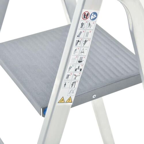 Trappestige 4 trin 150 kg aluminium