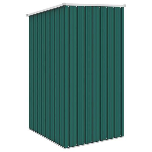 Haveskur 87x98x159 cm galvaniseret stål grøn