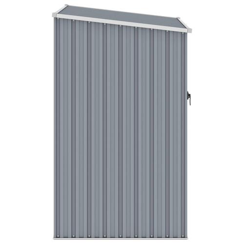 Haveskur 87x98x159 cm galvaniseret stål grå
