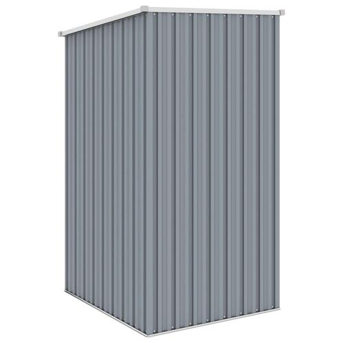 Haveskur 87x98x159 cm galvaniseret stål grå
