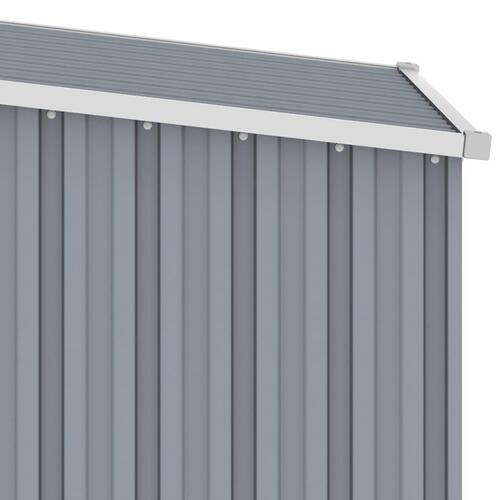 Haveskur 87x98x159 cm galvaniseret stål grå