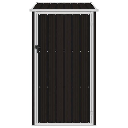 Haveskur 87x98x159 cm galvaniseret stål brun