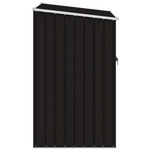 Haveskur 87x98x159 cm galvaniseret stål brun