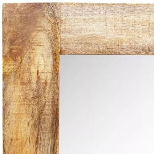 Vægspejl 120x60 cm massivt træ