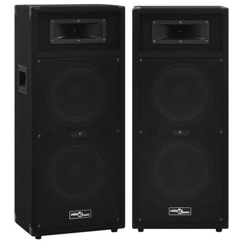 Professionelle hi-fi-højtalere 2 stk. 1000 W sort