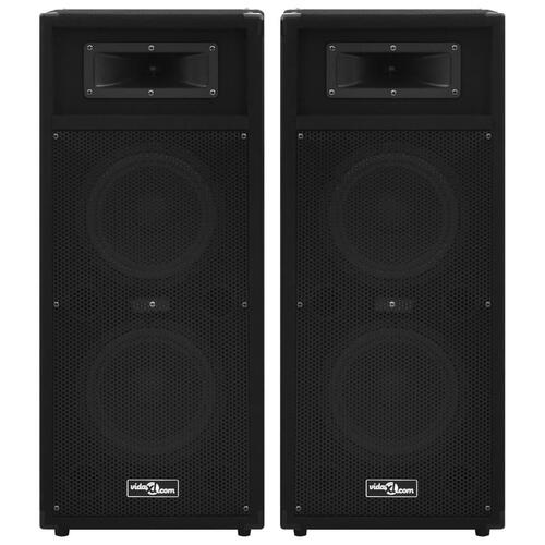 Professionelle hi-fi-højtalere 2 stk. 1000 W sort