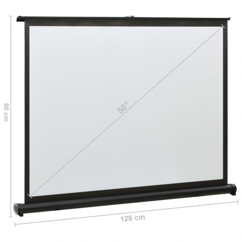 Stationært projektorlærred 50" 4:3