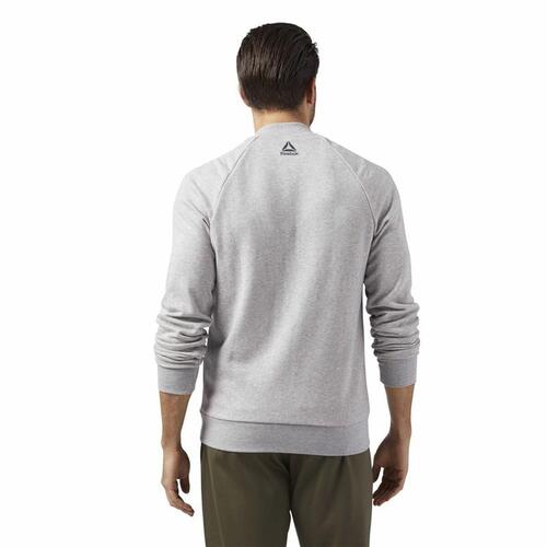 Sportsjakke til Mænd Reebok Bomber Retro Grå S