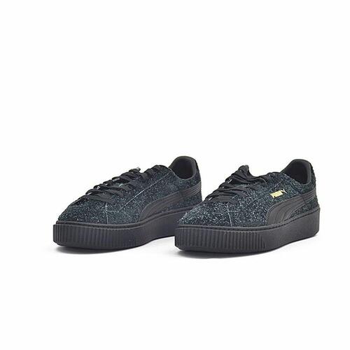 Sportssneakers til damer Puma Suede Platform Eletal Sort 40