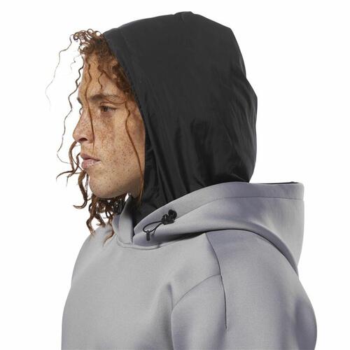 Hættetrøje til Mænd Reebok Supply Tech Grå S