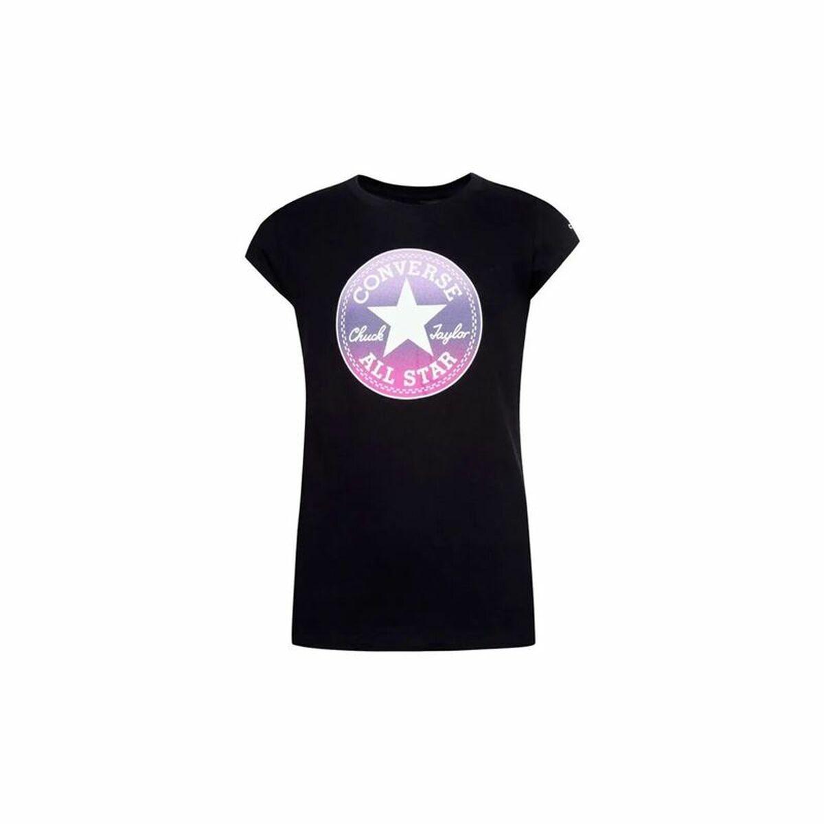 Børne Kortærmet T-shirt Converse Chuck Patch GFX Sort 13-15 år