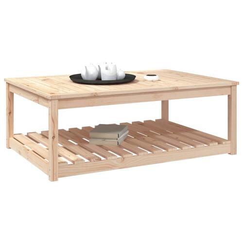 Havebord 121x82,5x45 cm massivt fyrretræ