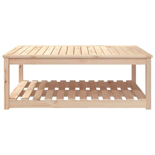 Havebord 121x82,5x45 cm massivt fyrretræ