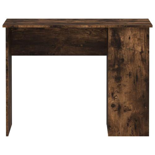 Skrivebord 100x55x75 cm konstrueret træ røget egetræsfarve