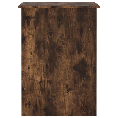 Skrivebord 100x55x75 cm konstrueret træ røget egetræsfarve