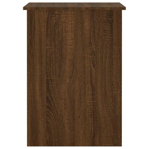 Skrivebord 100x55x75 cm konstrueret træ brun egetræsfarve