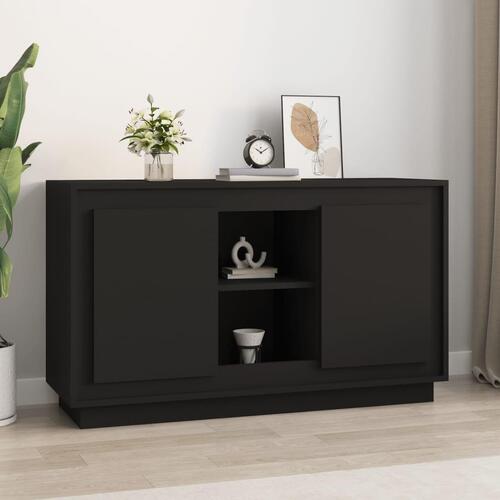 Skænk 102x35x60 cm konstrueret træ sort
