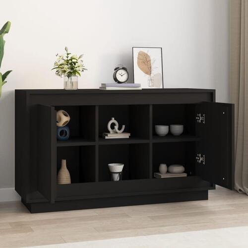 Skænk 102x35x60 cm konstrueret træ sort