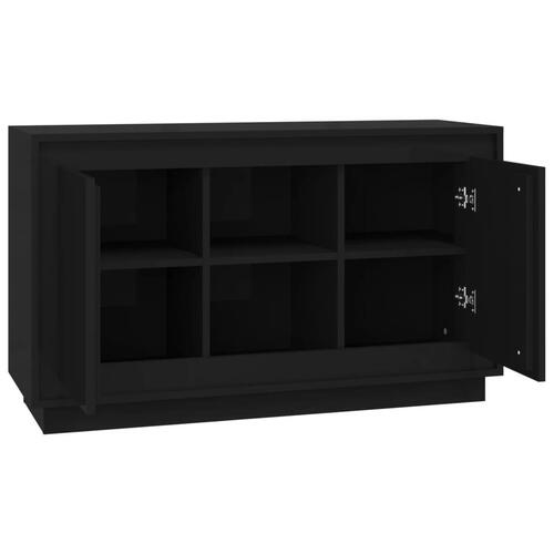 Skænk 102x35x60 cm konstrueret træ sort