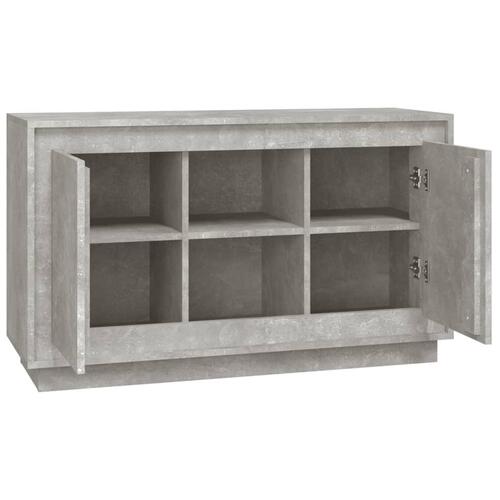 Skænk 102x35x60 cm konstrueret træ betongrå