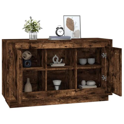 Skænk 102x35x60 cm konstrueret træ røget egetræsfarve