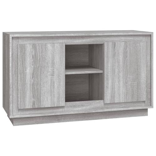 Skænk 102x35x60 cm konstrueret træ grå sonoma-eg